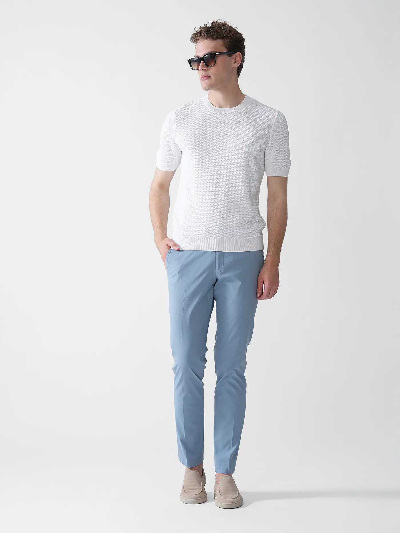 HILTL | Chino Slim Fit TARENT | hellblau